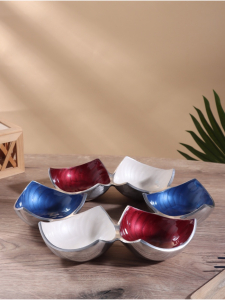 Менажница «Триколор», 29?29?3.5 см, алюминий