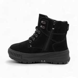 Ботинки из натуральной кожи на меху 88301-1 черные