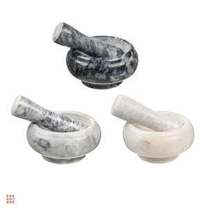 Мраморная ступка с пестиком, 9х4,5 см