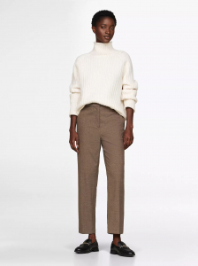 Flannel Slim Straight-Leg Pant