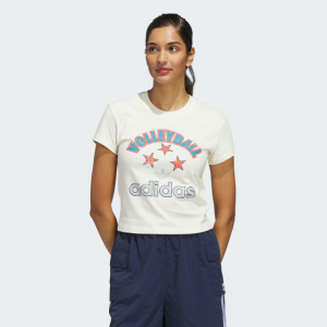 women's  archive graphic slim volleyball tee
