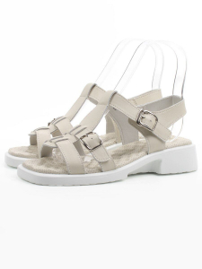 08-C107-2C BEIGE Босоножки женские (натуральная кожа)