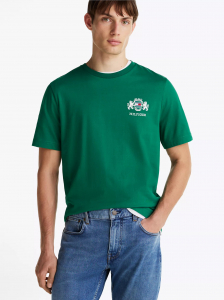 Embroidered Flag Crest T-Shirt