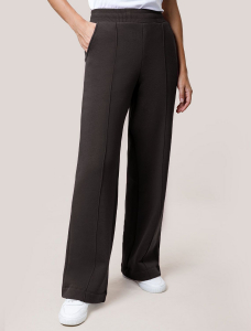 Брюки теплые прямые из футера трехнитики c начесом