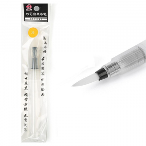 Кисть синтетика круглая №3 с резервуаром для воды, туши,чернил