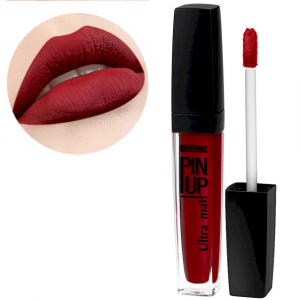 Блеск для губ pin up ultra matt LUXVISAGE красный 30 red salsa матовый финиш с пудровым эффектом