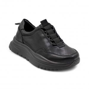 Кроссовки из натуральной кожи PDL250-5 черные
