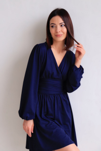 16206 Платье тёмно-синее