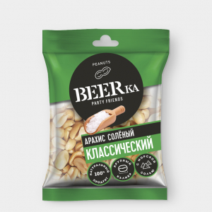 «Beerka», арахис жареный, солёный, 30 г