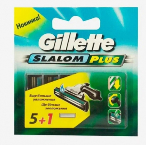 Gillette Slalom plus кассеты 5+1шт