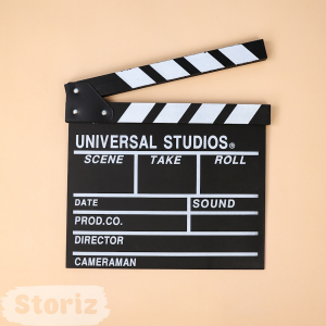 Хлопушка киносъемочная, черный 30 см