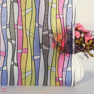 Витражная самоклеющаяся пленка с 3D-изображением и тиснением M001, 2 м х 0,6 м x 0.35