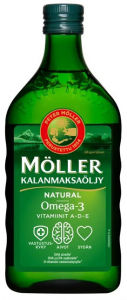 Рыбий жир Moller Kalanmaksaoljy (Омега-3 и витамины D, A, E) 250 мл