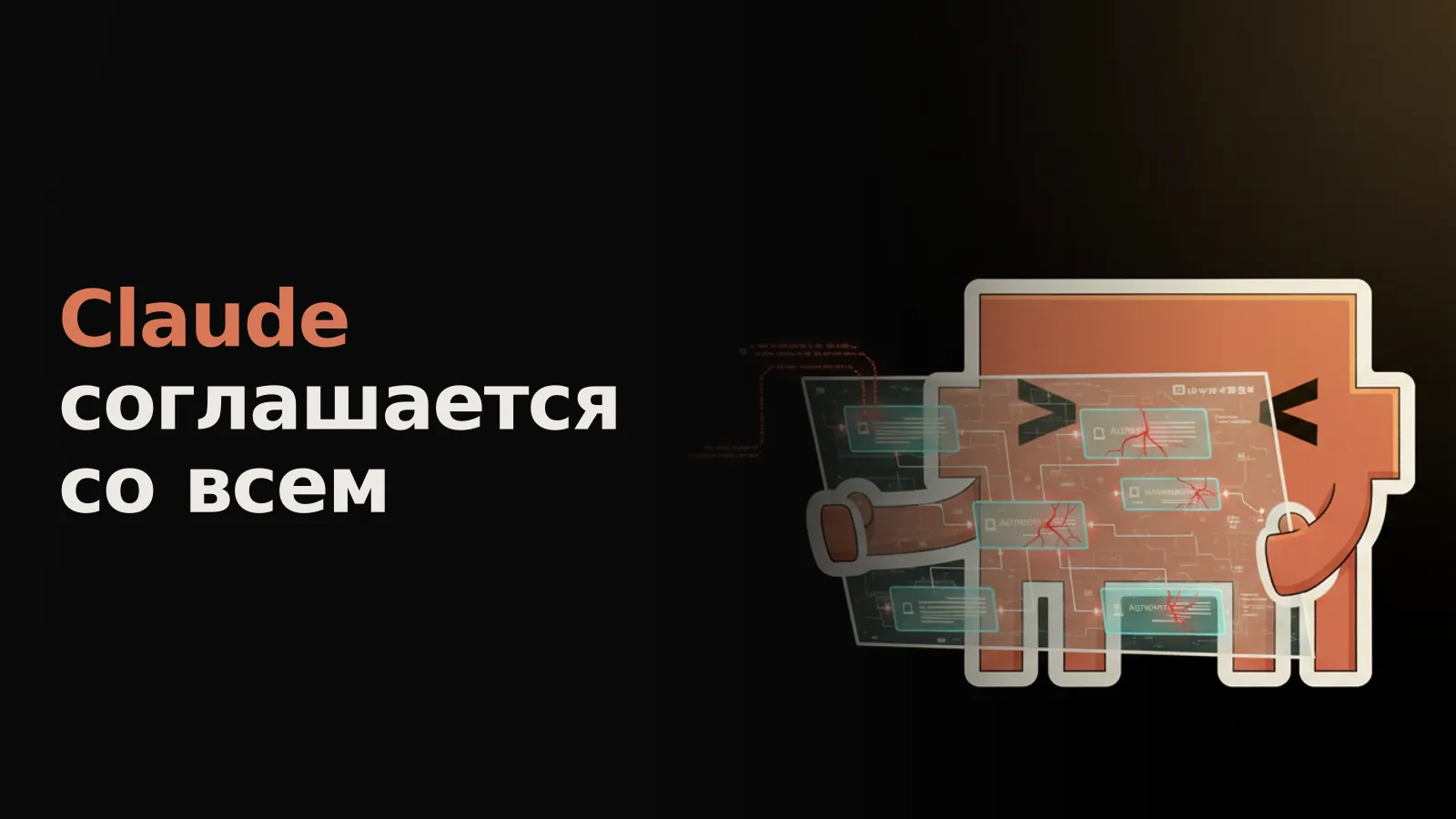 Поток кода от Claude Code, угрожающий аутентификации, направляется четырьмя промптами в упорядоченный поток.