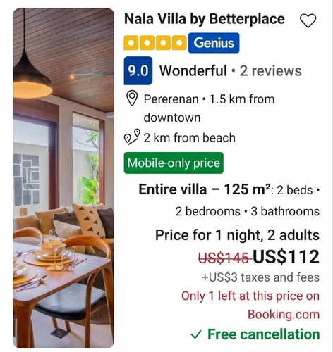 Villa in Canggu, Bali, Indonesia — 2 bedrooms — photo 6