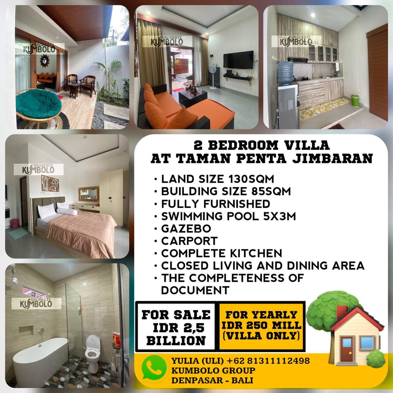 Villa in Другой, Bali, Indonesia — 3 bedrooms — photo 1