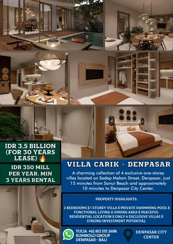 Villa in Denpasar, Bali, Indonesia — 2 bedrooms