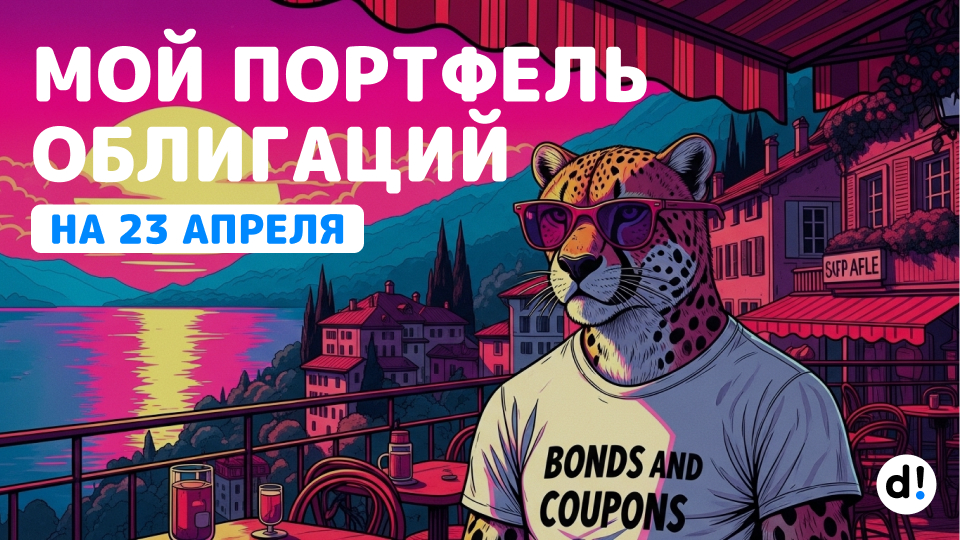 🔥 Формирую пассивный доход на купонах. Мой портфель облигаций на 23 апреля 2026