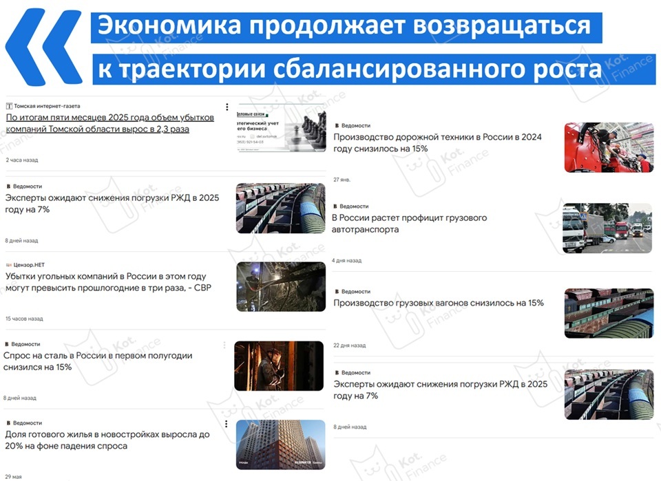 ⭐️ЦБ: экономика продолжает возвращаться к траектории сбалансированного роста😉Прогноз по ставке. Реально ли 12% к концу года? 😲😯