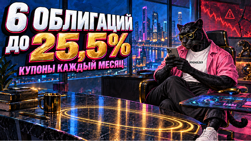 🚀 6 облигаций для ежемесячного дохода с купонами до 25% годовых