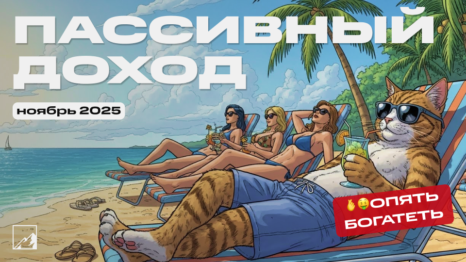 💰 Пассивный доход за ноябрь: получил 44 088 рублей. В полтора раза больше, чем год назад!