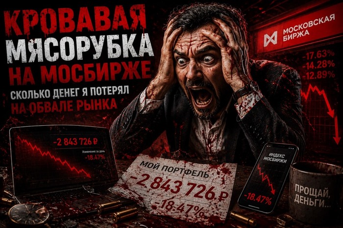 Сколько денег я потерял на обвале биржи? Как кровавая мясорубка на Мосбирже обнулила все мои старания