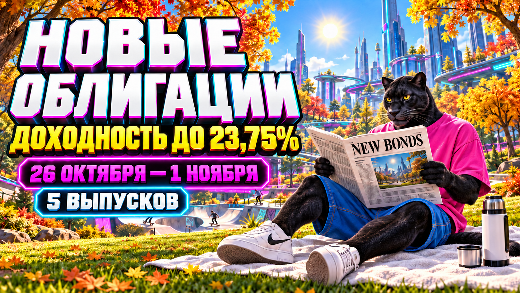 🔥 Новые облигации с доходностью до 23,75%: размещения с 26 октября по 1 ноября