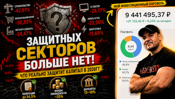 Ситуация на рынке в 2026г показала, что «защитных» секторов больше не существует