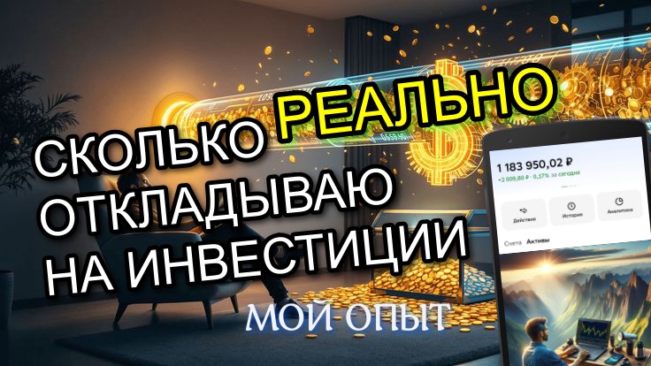 КАКОЙ РЕАЛЬНО ПРОЦЕНТ С ЗАРПЛАТЫ Я ОТКЛАДЫВАЮ В АКЦИИ?