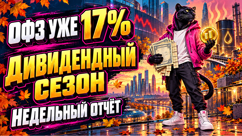 🔥 Доходность ОФЗ около 17%. Осенний дивидендный сезон в разгаре. Недельный отчёт инвестора
