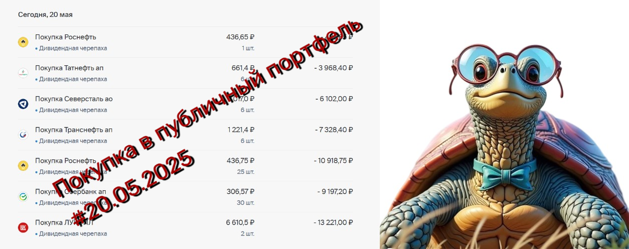 Покупка в публичный портфель 20.05.2025