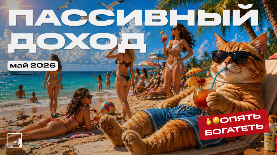 💰 Пассивный доход за май: получил 60 986 рублей. На 40% больше, чем год назад!