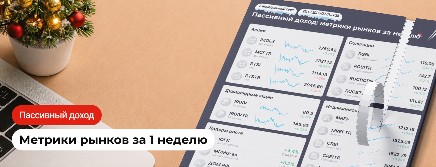 2026 ГОД БУДЕТ ЛУЧШЕ! Пассивный доход: метрики рынков за неделю в инфографике