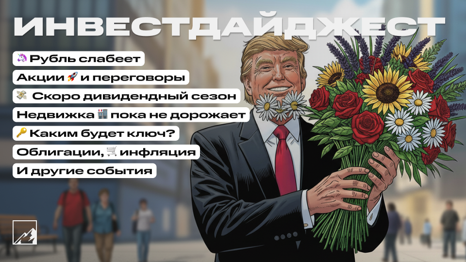 🚀Рубль слабеет, а акции дорожают. Каким будет ключ? Облигации и недвижка. Воскресный инвестдайджест