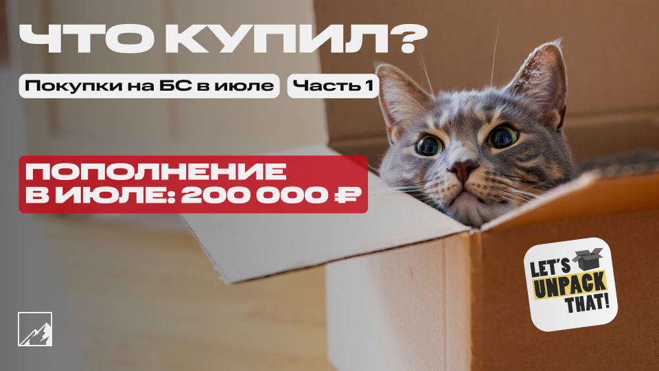 🏆 Пополнил брокерский счёт на 200 000 в июле. Жду рекордные дивиденды Сбера. Что купил? Часть 1