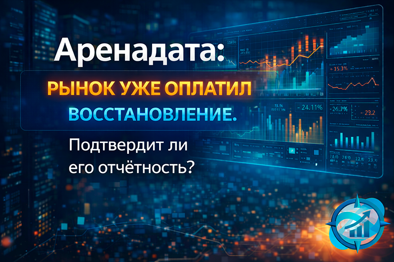 Аренадата: рынок уже оплатил восстановление. Подтвердит ли его отчётность?