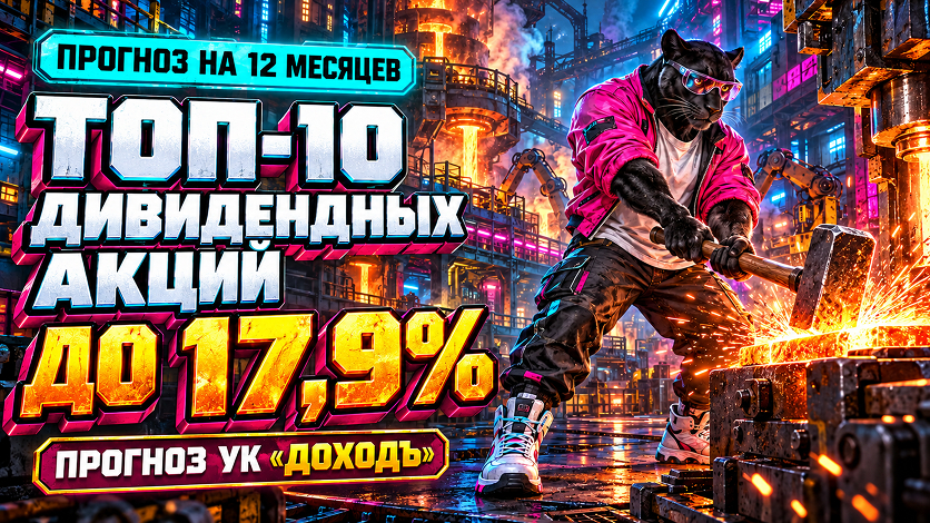 🔥 ДИВИДЕНДЫ ДО 17,9%. ТОП-10 дивидендных акций на ближайшие 12 месяцев от УК Доход