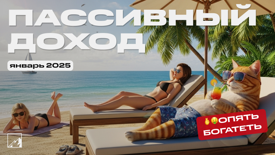 💰 Пассивный доход за январь: получил 97 678 рублей. На 73% больше, чем год назад!