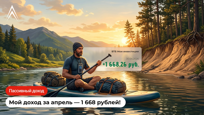 Мой пассивный доход. 1668 рублей за апрель. Дивидендный сезон стартовал!