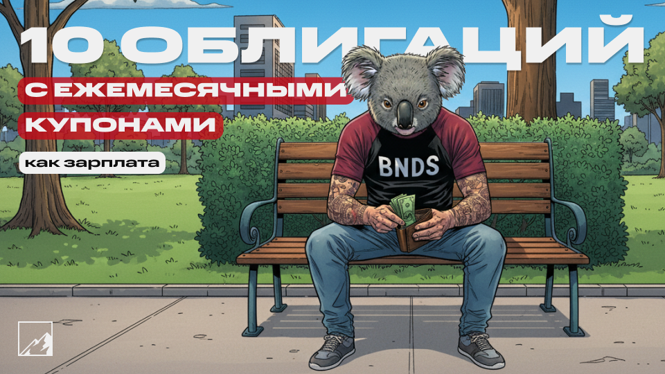 ⚡️ Доход каждый месяц как зарплата: 10 надёжных облигаций с ежемесячными высокими купонами