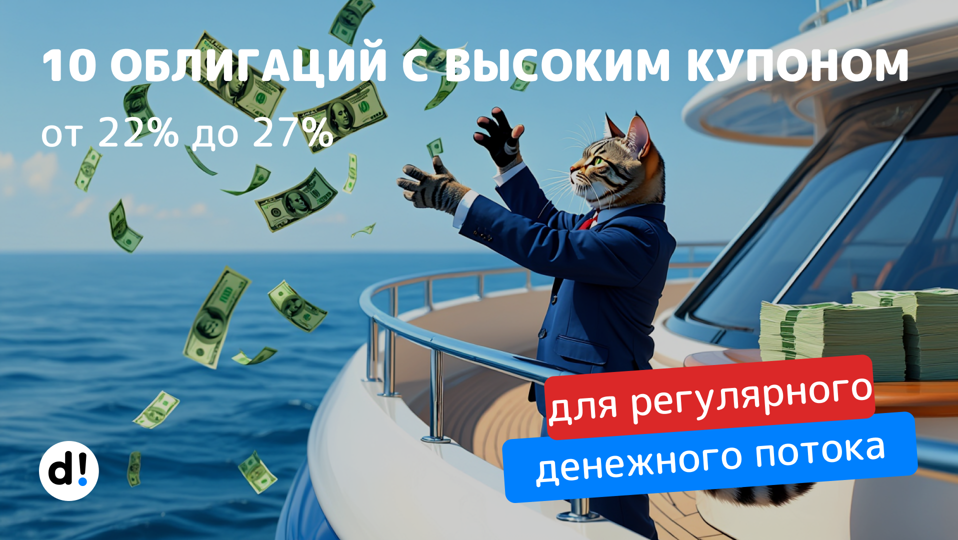 10 облигаций с высоким купоном до 27%. Рейтинг BBB- и выше