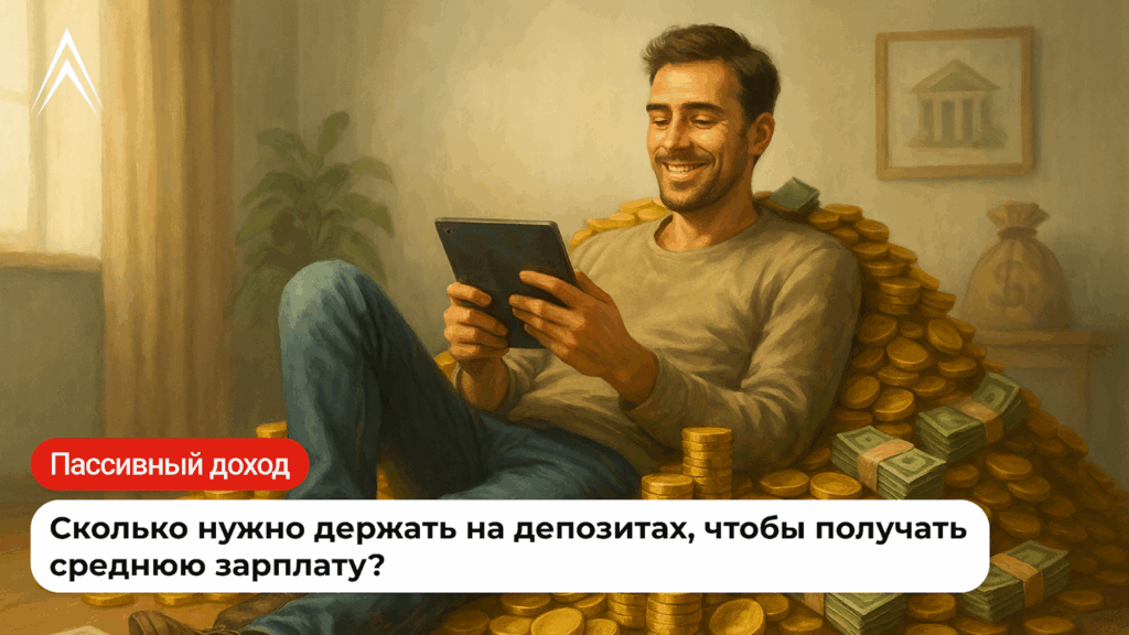 Пассивный доход на вкладах: сколько нужно держать на депозитах, чтобы получать среднюю зарплату?