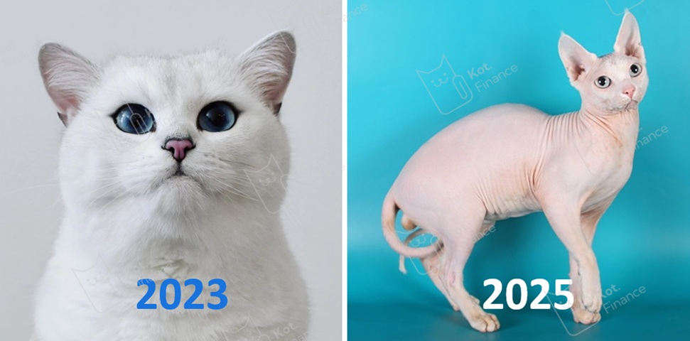 😀Кот.Финанс в 2023 и 2025 году. Где жирок? Где подшерсток? Ладно хоть хвост остался