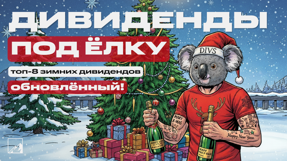🎅 Дивиденды под ёлку: топ-8 дивидендов декабря до 60%!
