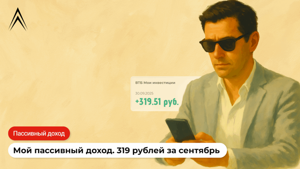 Мой пассивный доход. 319 рублей за сентябрь