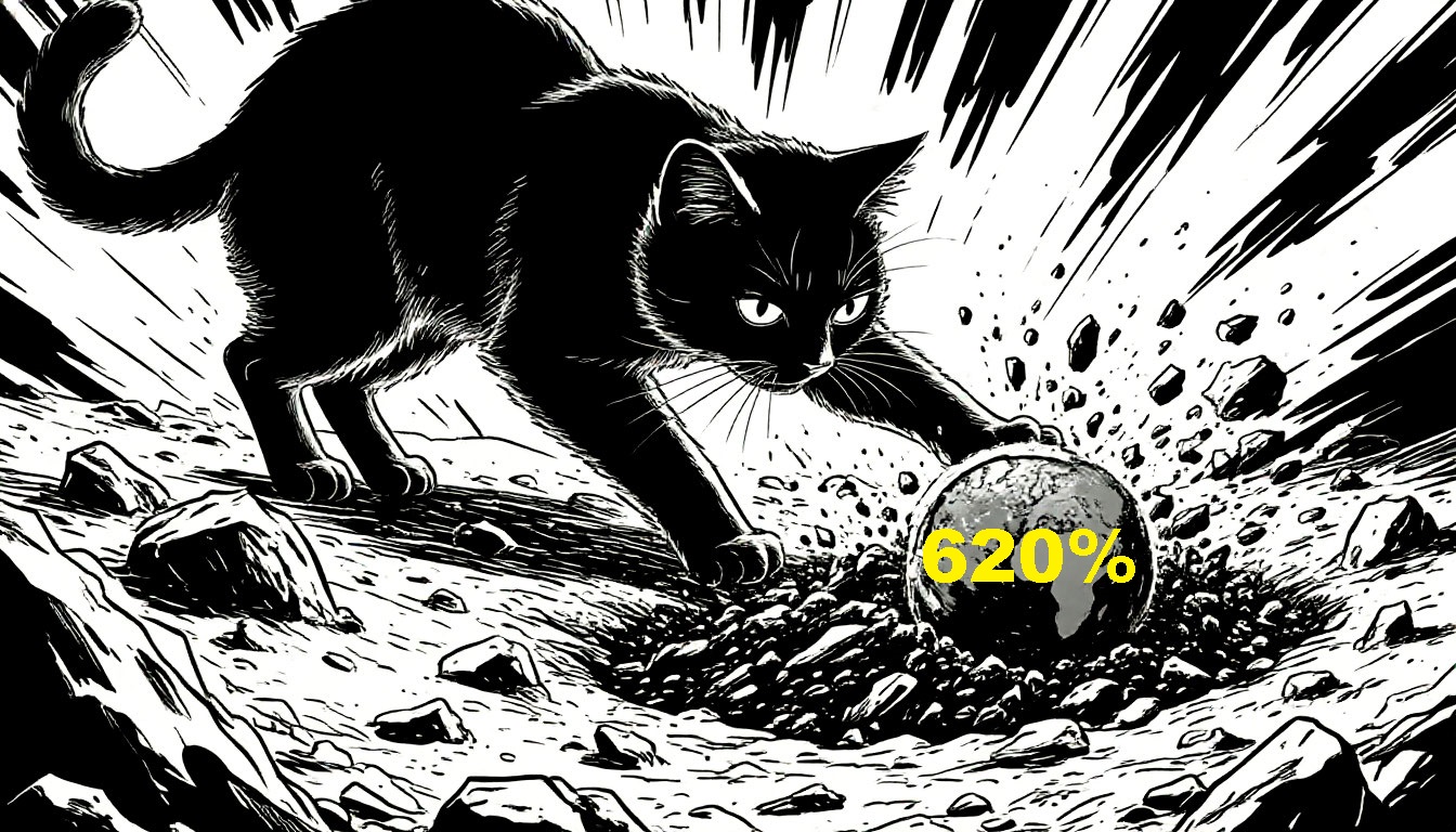 620% не на бирже. Попробую кошельком жены...