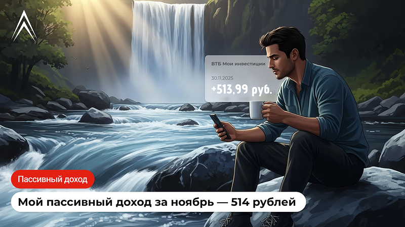 Мой пассивный доход. 514 рублей за ноябрь