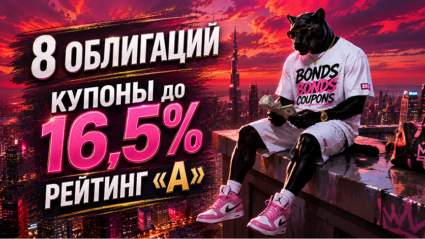 🚀 8 добротных облигаций с ежемесячными выплатами и купонами до 16,5% годовых