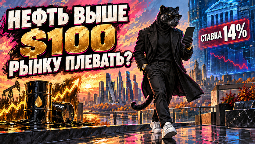 🔥 Недельный отчёт инвестора: ставка 14%, нефть выше $100, рынку плевать