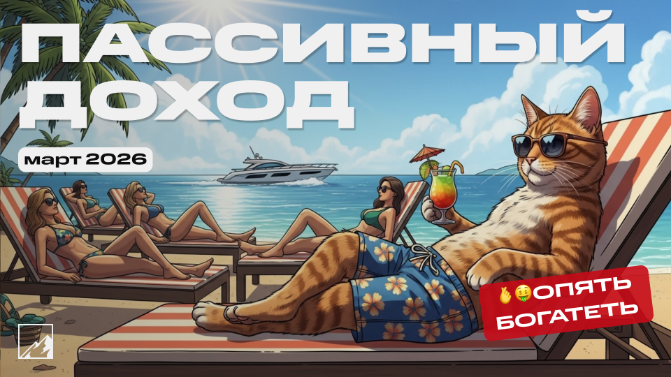 💰 Пассивный доход за март: получил 54 469 рублей. На 57% больше, чем год назад!